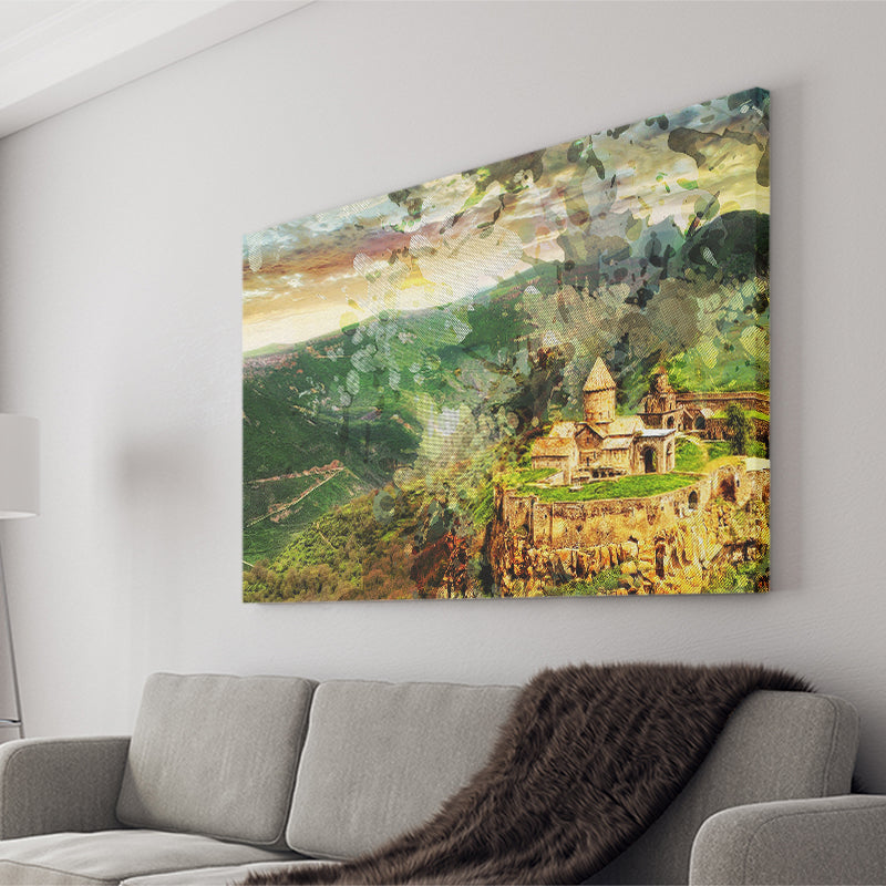 Tatev Monastery Armenia Canvas Prints Wall Art Decor - Painting Canvas, Art Print, Home Decor, Ready to Hang