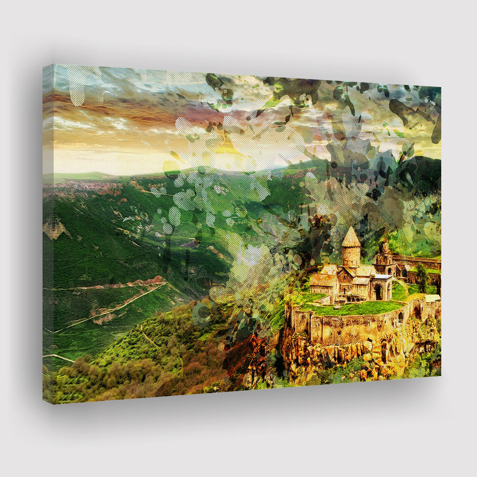 Tatev Monastery Armenia Canvas Prints Wall Art Decor - Painting Canvas, Art Print, Home Decor, Ready to Hang