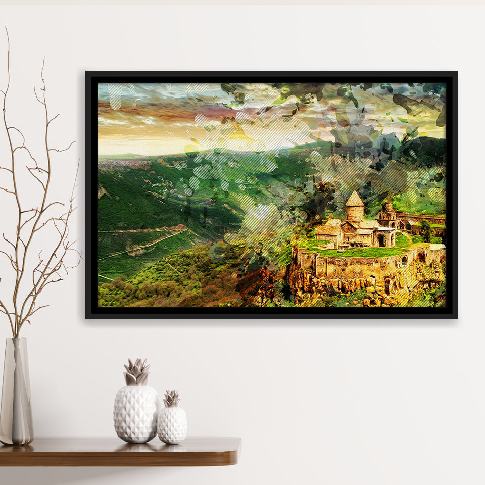 Tatev Monastery Armenia Framed Canvas Prints Wall Art Decor - Painting Canvas, Framed Picture, Home Decor