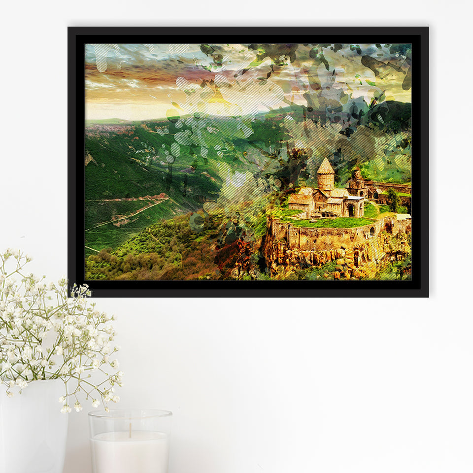 Tatev Monastery Armenia Framed Canvas Prints Wall Art Decor - Painting Canvas, Framed Picture, Home Decor