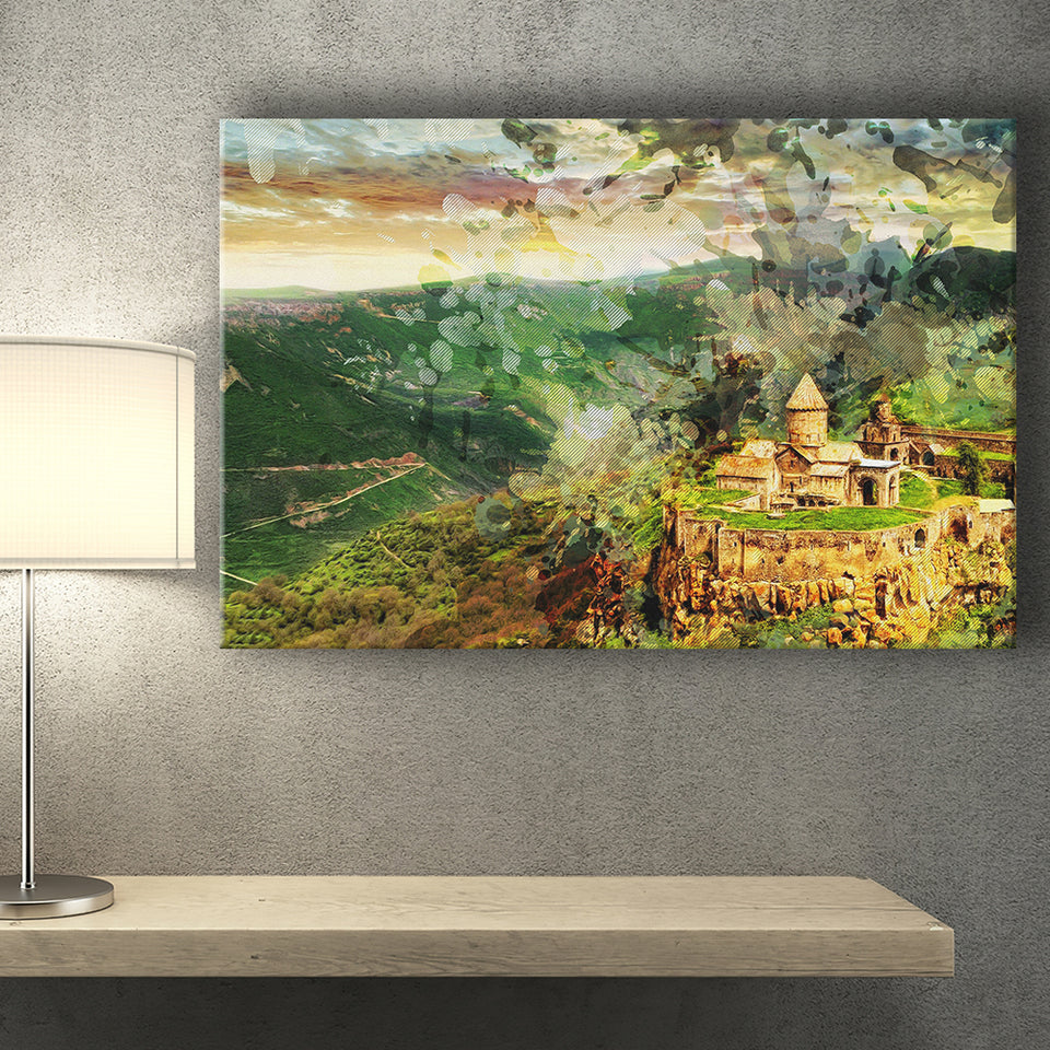 Tatev Monastery Armenia Canvas Prints Wall Art Decor - Painting Canvas, Art Print, Home Decor, Ready to Hang