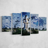 Tbilisi Mother of Georgia 5 Pieces Canvas Prints Wall Art Decor - Painting Canvas, Mixed Canvas, Multi Panels