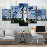 Tbilisi Mother of Georgia 5 Pieces Canvas Prints Wall Art Decor - Painting Canvas, Mixed Canvas, Multi Panels