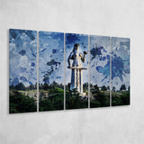 Tbilisi Mother of Georgia 5 Piece B Canvas Prints Wall Art Decor, Multi Panels,Large Canvas, Home Decor