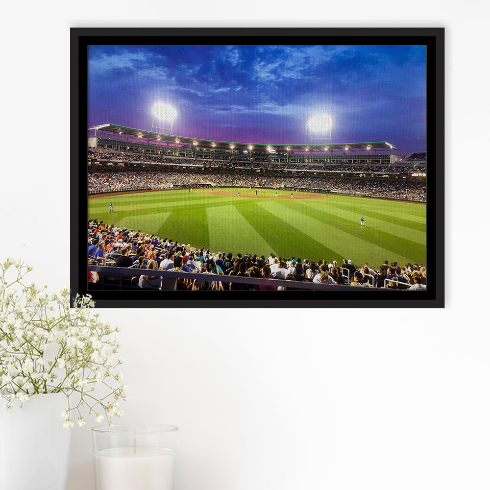 Td Ameritrade Park Omaha, Stadium Canvas, Sport Art, Gift for him, Framed Canvas Prints Wall Art Decor, Framed Picture