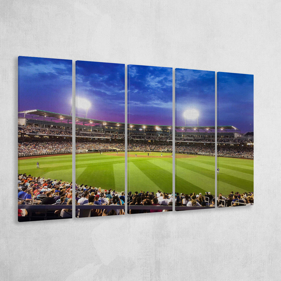 Td Ameritrade Park Omaha, Stadium Canvas, Sport Art, Gift for him, Multi Panels B, Canvas Prints Wall Art Decor