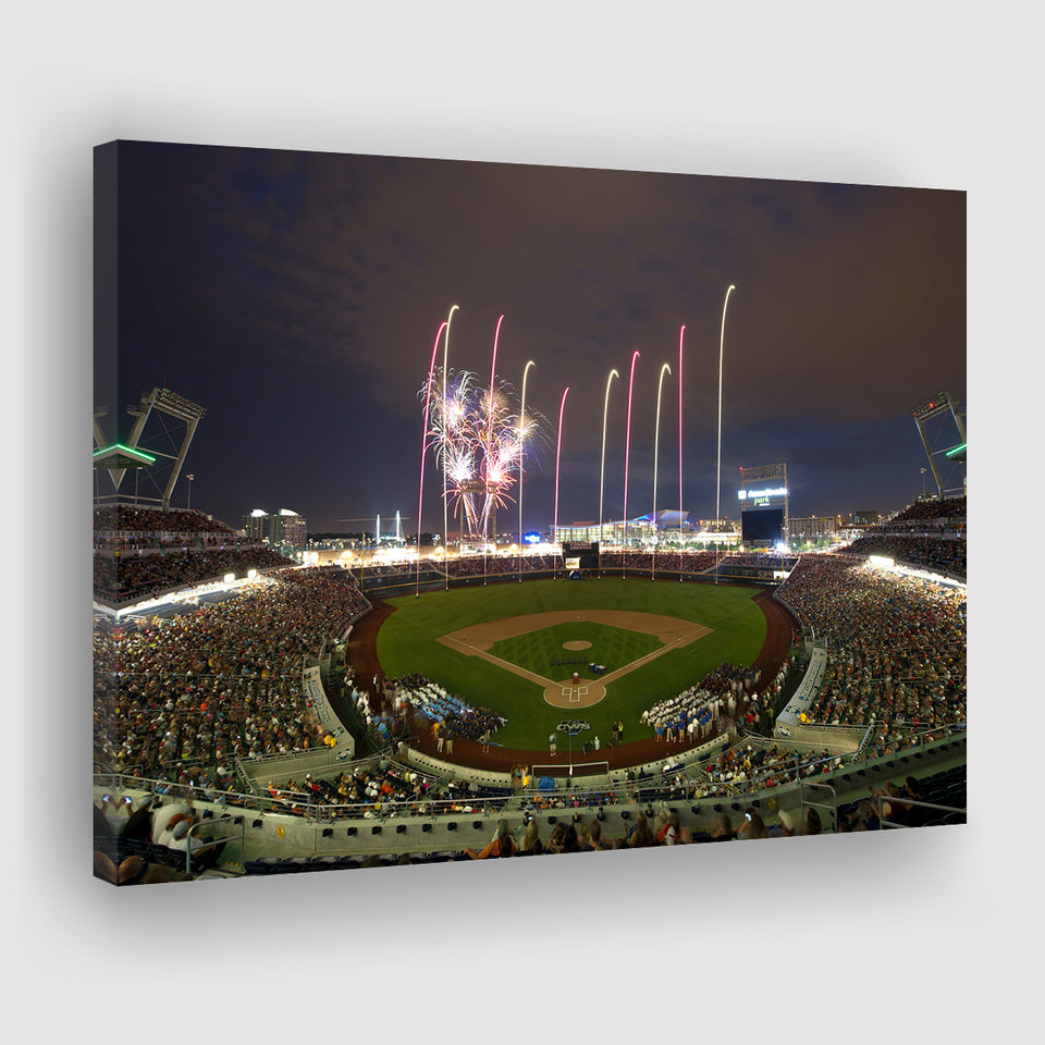 Td Ameritrade Park in Omaha, Stadium Canvas, Sport Art, Gift for him, Fan Gift, Canvas Prints Wall Art Decor