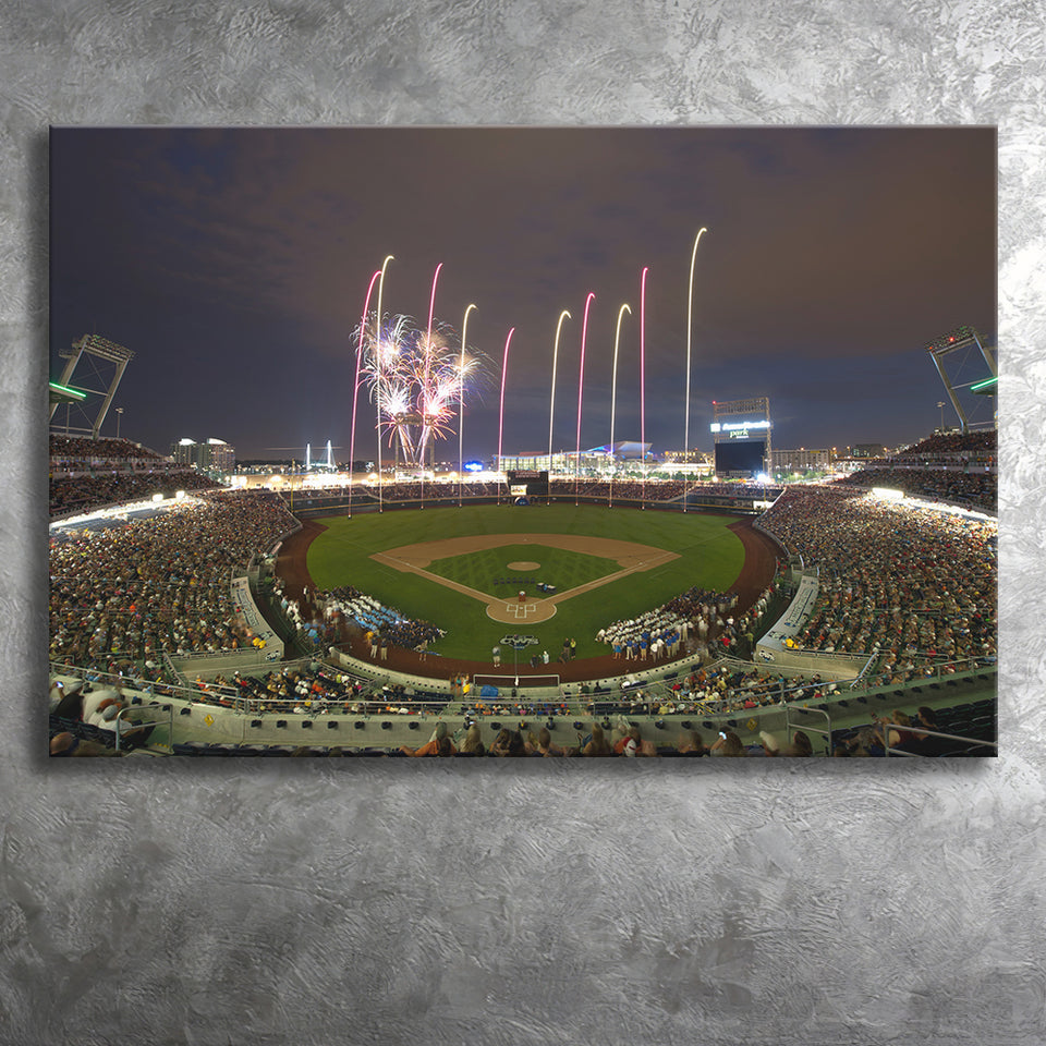 Td Ameritrade Park in Omaha, Stadium Canvas, Sport Art, Gift for him, Fan Gift, Canvas Prints Wall Art Decor