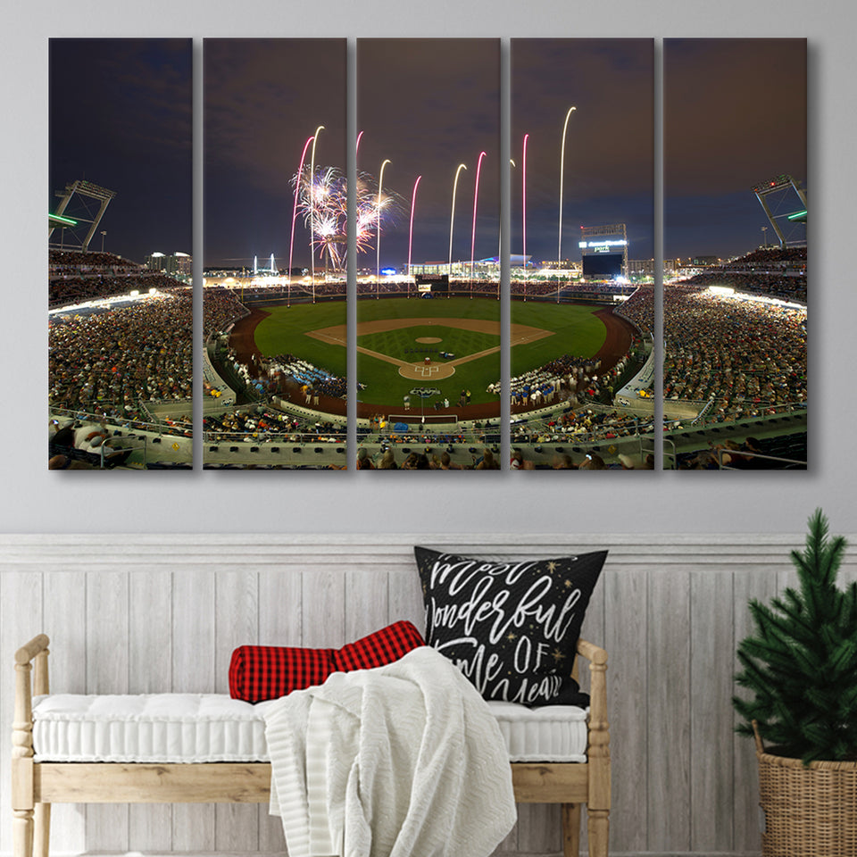Td Ameritrade Park in Omaha, Stadium Canvas, Sport Art, Gift for him, Multi Panels B, Canvas Prints Wall Art Decor