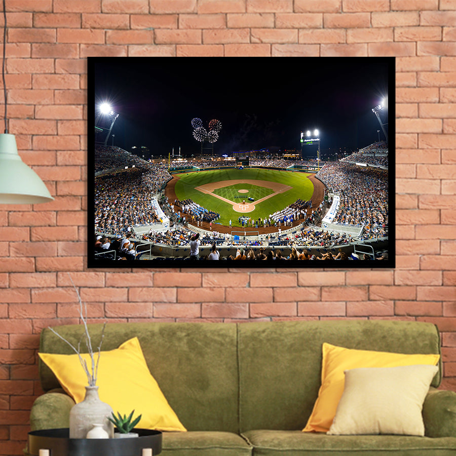 Td Ameritrade Stadium, Stadium Canvas, Sport Art, Gift for him, Framed Art Prints Wall Art Decor, Framed Picture