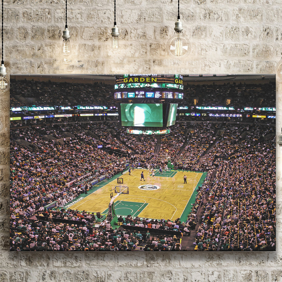 Td Garden Boston, Stadium Canvas, Sport Art, Gift for him, Fan Gift, Canvas Prints Wall Art Decor