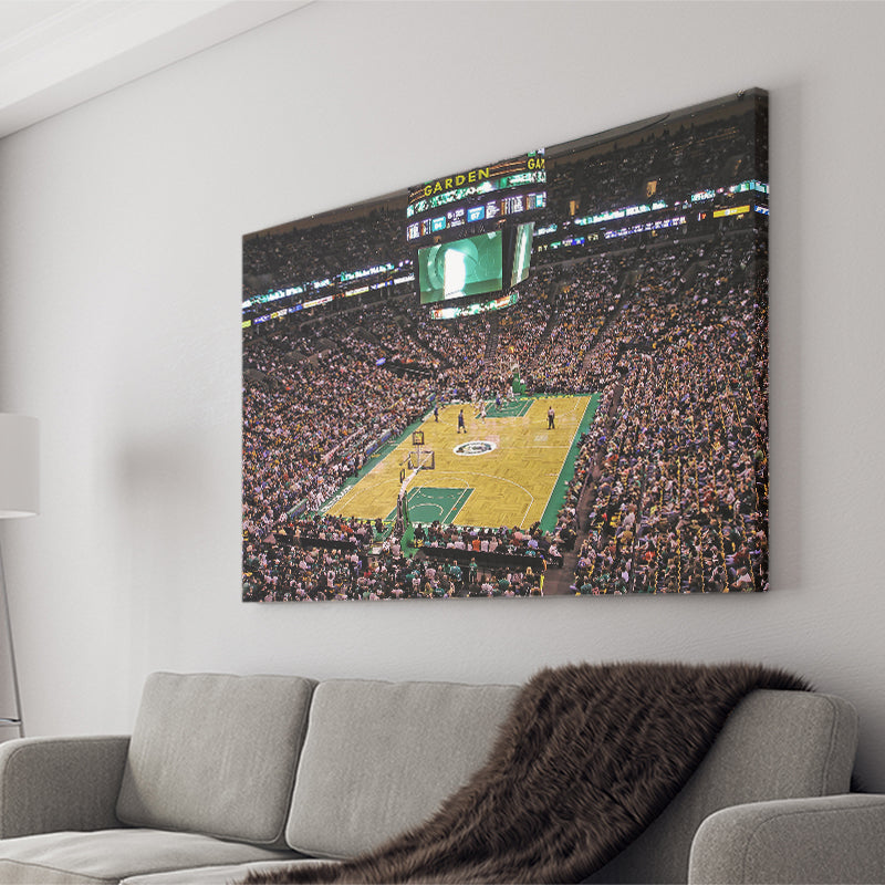 Td Garden Boston, Stadium Canvas, Sport Art, Gift for him, Fan Gift, Canvas Prints Wall Art Decor