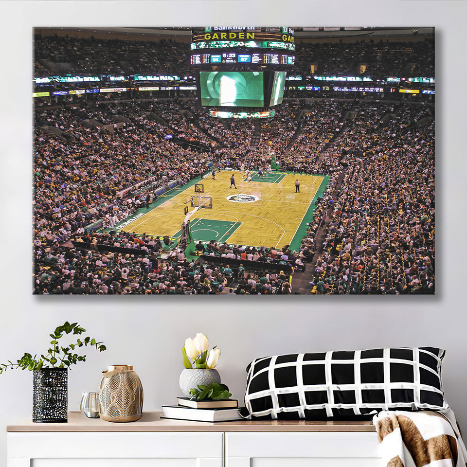 Td Garden Boston, Stadium Canvas, Sport Art, Gift for him, Fan Gift, Canvas Prints Wall Art Decor