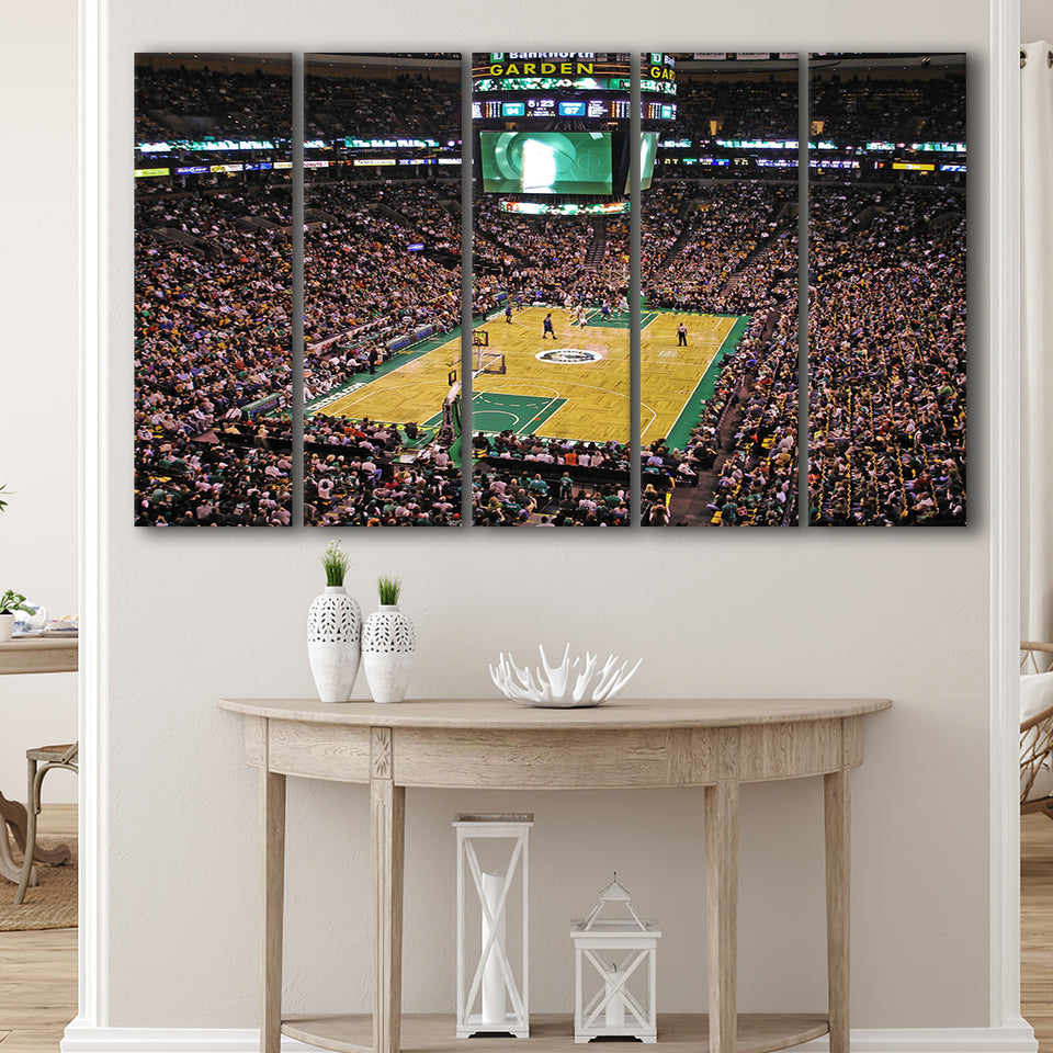 Td Garden Boston, Stadium Canvas, Sport Art, Gift for him, Multi Panels B, Canvas Prints Wall Art Decor