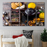 Tea Kitchen Wall Decor Tea Art Extra Large Canvas Prints Multi Panels B Wall Art Prints Home Decor