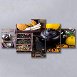 Tea Kitchen Wall Decor Tea Art Large Canvas Prints Multi Panels Wall Art Prints Home Decor
