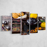 Tea Kitchen Wall Decor Tea Art Large Canvas Prints Multi Panels Wall Art Prints Home Decor