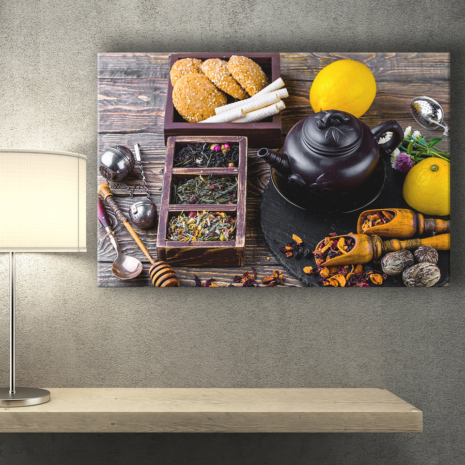 Tea Wall Art Canvas Prints Wall Art Decor - Painting Canvas,Home Decor, Ready to Hang