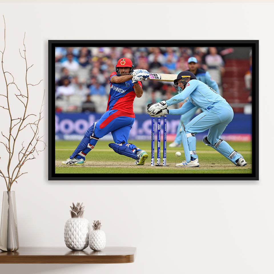 Team Cricket, Stadium Canvas, Sport Art, Gift for him, Framed Canvas Prints Wall Art Decor, Framed Picture