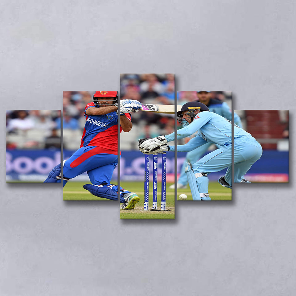 Team Cricket, Stadium Canvas, Sport Art, Large Canvas, Multi Panels, Canvas Prints Wall Art Decor