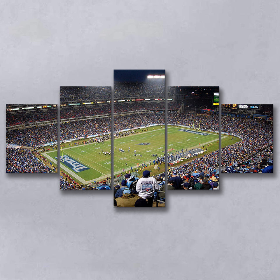 Tennessee Titans Stadium Canvas Prints Nissan Stadium Wall Art,Multi Panels,Sport Stadium Art Prints, Fan Gift