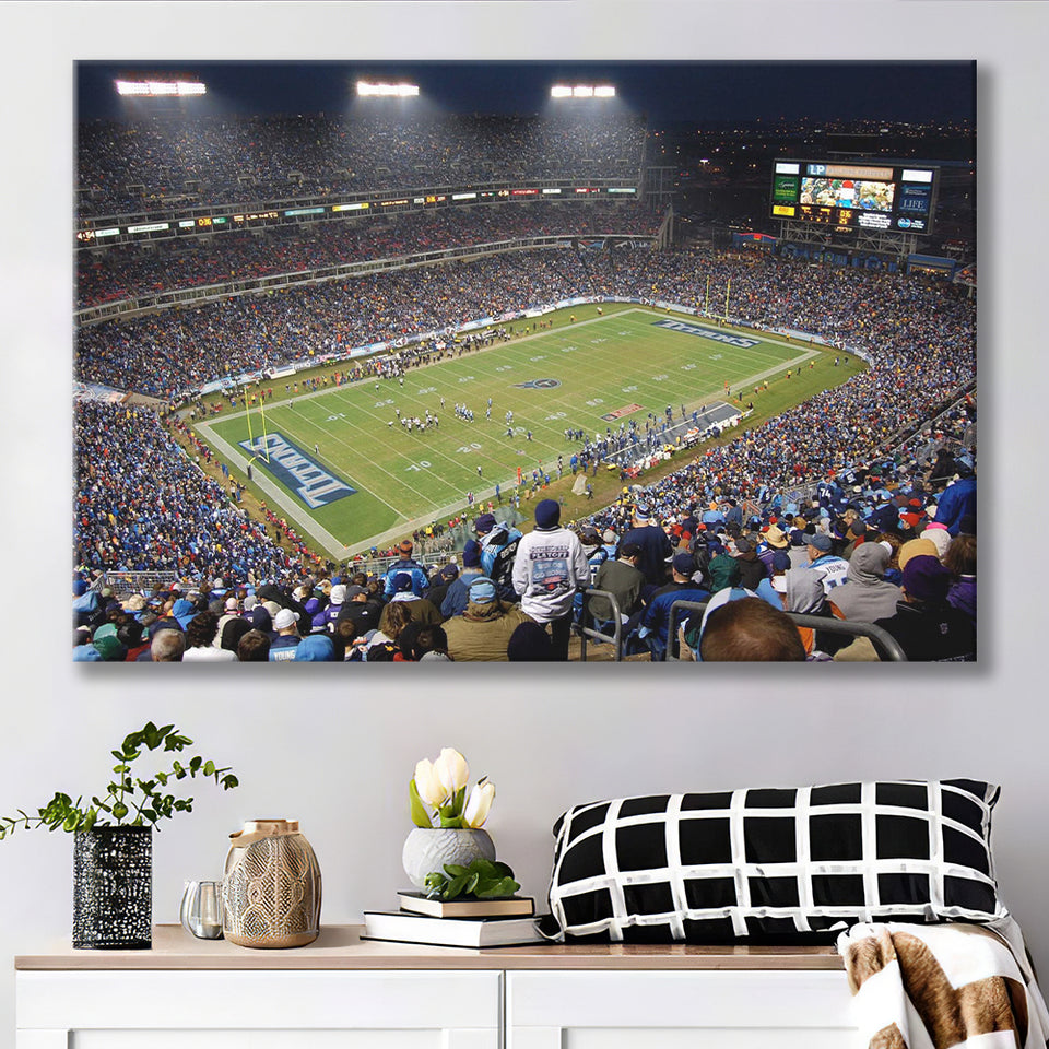Tennessee Titans Stadium Canvas Prints Nissan Stadium Wall Art,Sport Stadium Art Prints, Fan Gift, Wall Decor