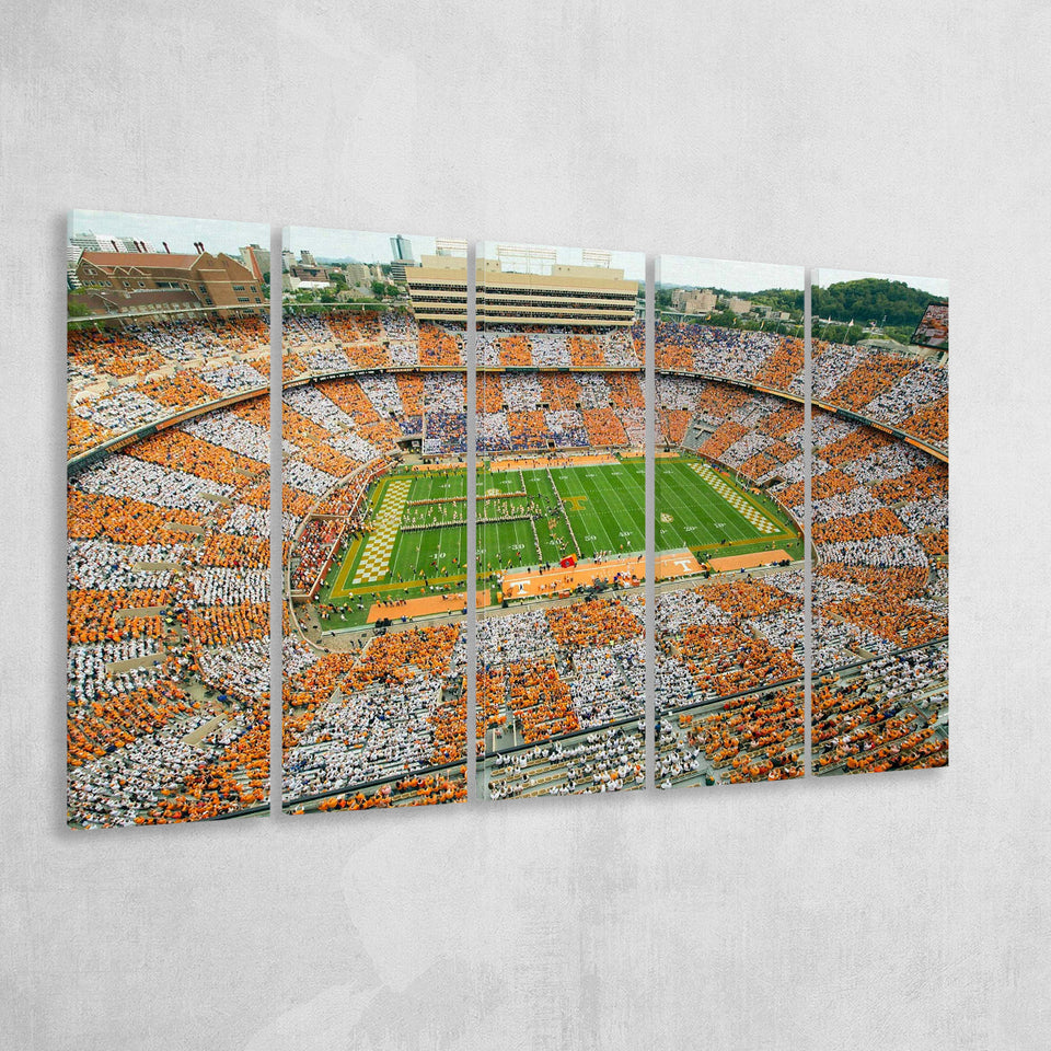Tennessee Volunteers Stadium Canvas Prints Neyland Stadium American Football,Multi Panels B,Sport Stadium Art Prints, Fan Gift