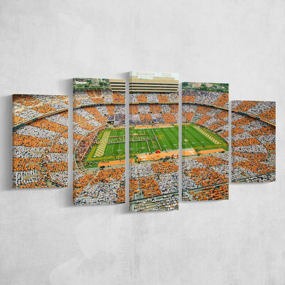 Tennessee Volunteers Stadium Canvas Prints Neyland Stadium American Football,Multi Panels,Sport Stadium Art Prints, Fan Gift