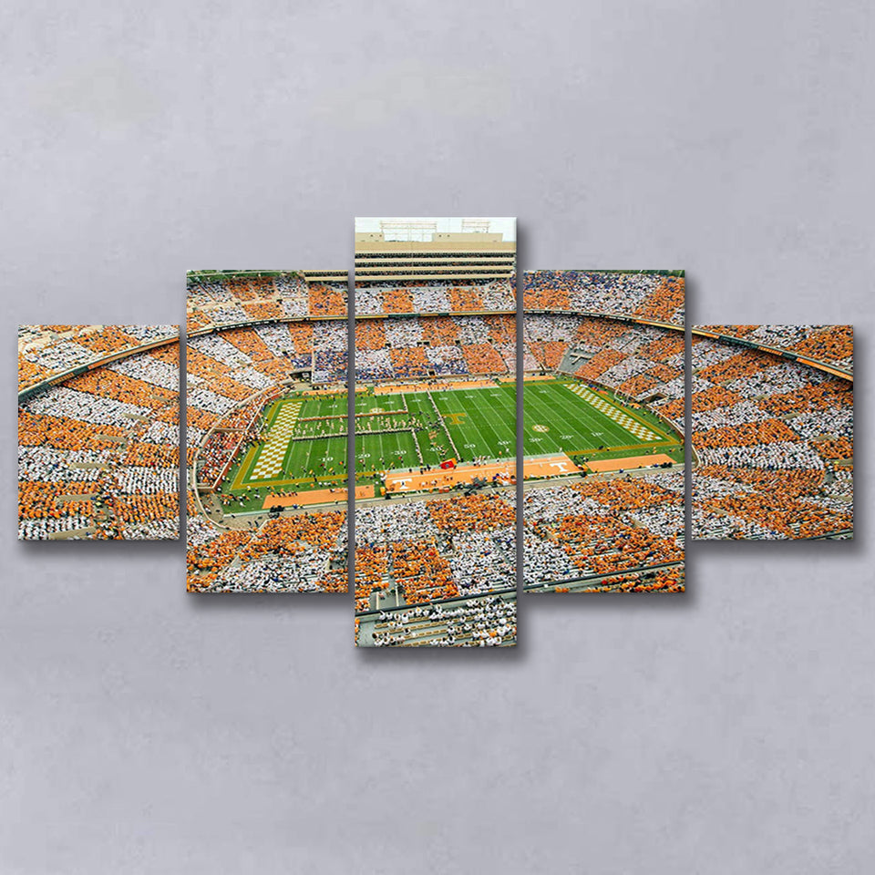 Tennessee Volunteers Stadium Canvas Prints Neyland Stadium American Football,Multi Panels,Sport Stadium Art Prints, Fan Gift