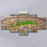 Tennessee Volunteers Stadium Canvas Prints Neyland Stadium American Football,Multi Panels,Sport Stadium Art Prints, Fan Gift