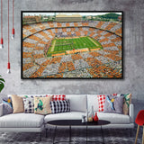 Tennessee Volunteers Stadium Framed Canvas Prints Neyland Stadium American Football,Sport Stadium Art Prints, Fan Gift