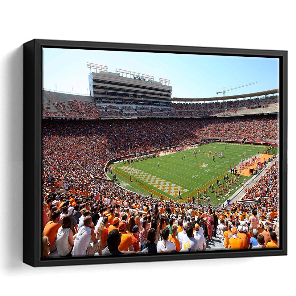 Tennessee Volunteers Stadium Framed Canvas Prints Neyland Stadium Wall Art American Football,Sport Stadium Art Prints, Fan Gift