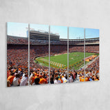 Tennessee Volunteers Stadium Canvas Prints Neyland Stadium Wall Art,Multi Panels B,Sport Stadium Art Prints, Fan Gift