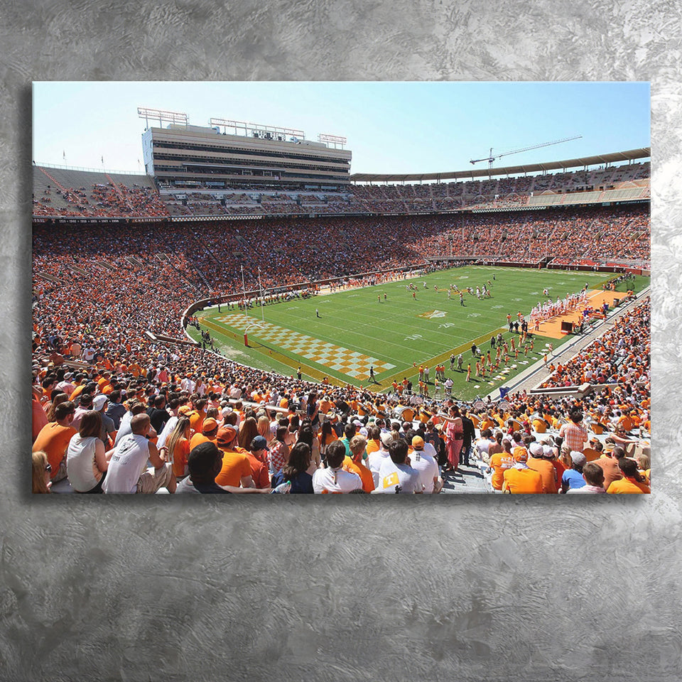 Tennessee Volunteers Stadium Canvas Prints Neyland Stadium Wall Art American Football,Sport Stadium Art Prints, Fan Gift, Wall Decor