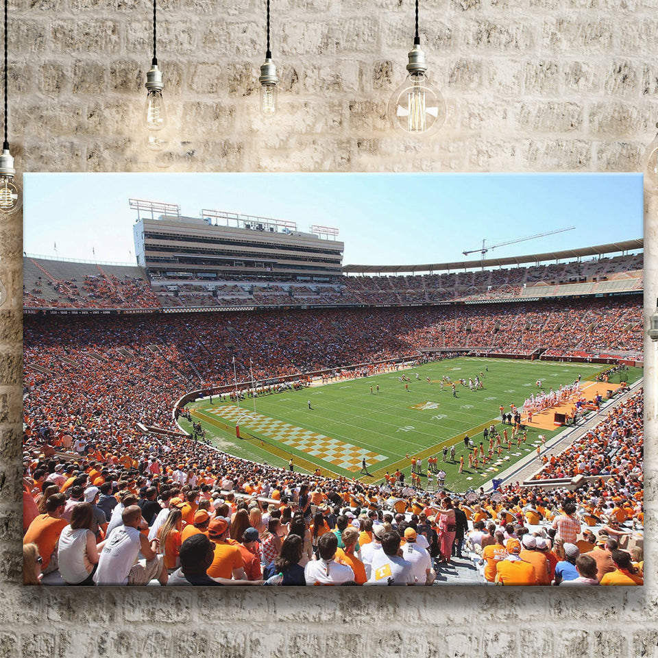 Tennessee Volunteers Stadium Canvas Prints Neyland Stadium Wall Art American Football,Sport Stadium Art Prints, Fan Gift, Wall Decor