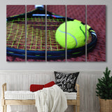 Tennis, Tennis 5 Panels B,Large Canvas,Canvas Prints Wall Art Home Decor