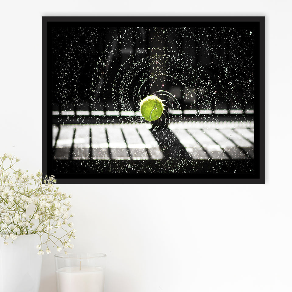 Tennis Wall Art Tennis Fan Gift Framed Canvas Prints Wall Art Decor, Framed Picture, Floating Frame