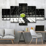 Tennis Wall Art Tennis Fan Gift 5 Piece Canvas Prints Wall Art Decor, Multi Panels, Mixed Canvas