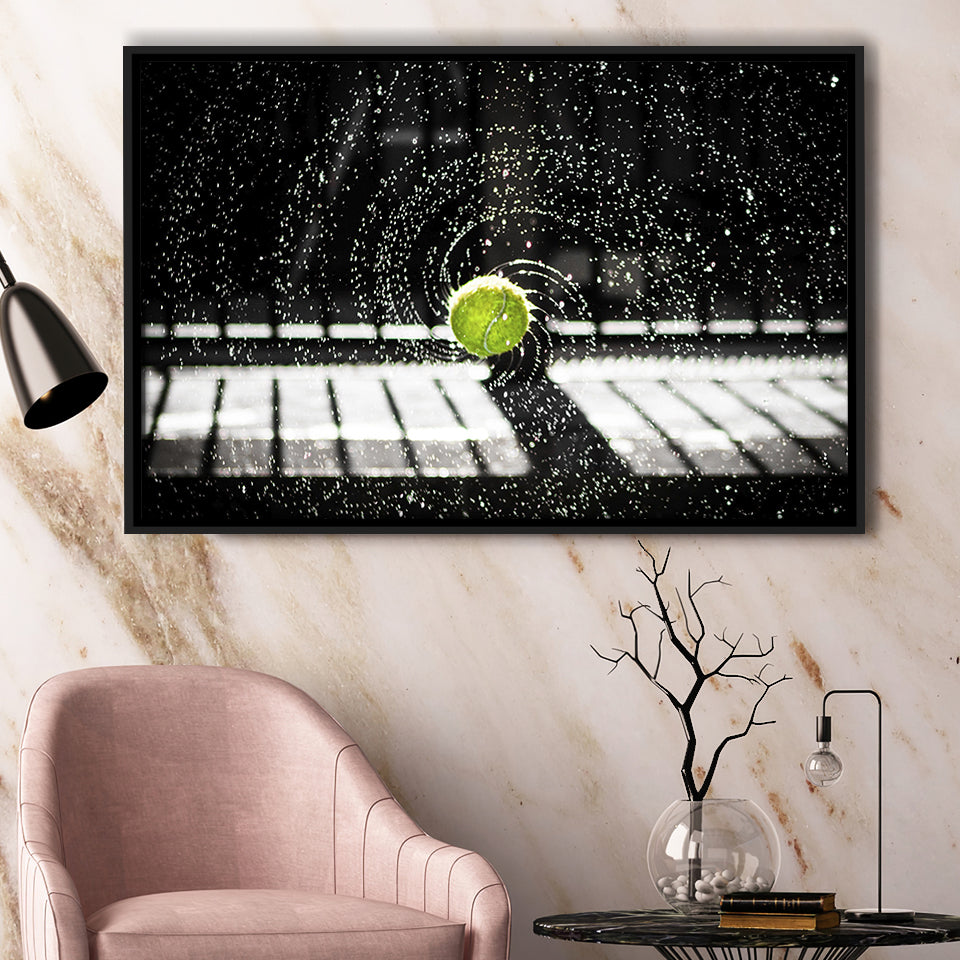 Tennis Wall Art Tennis Fan Gift Framed Canvas Prints Wall Art Decor, Framed Picture, Floating Frame