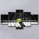 Tennis Wall Art Tennis Fan Gift 5 Piece Canvas Prints Wall Art Decor, Multi Panels, Mixed Canvas