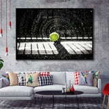 Tennis Wall Art Tennis Fan Gift Framed Canvas Prints Wall Art Decor, Framed Picture, Floating Frame