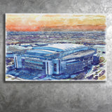 Texans Football Stadium NRG Stadium Watercolor, Sport Art Prints Fan Gift, Canvas Prints Wall Art Decor