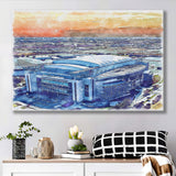 Texans Football Stadium NRG Stadium Watercolor, Sport Art Prints Fan Gift, Canvas Prints Wall Art Decor