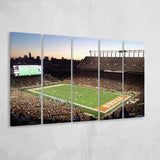Texas Longhorns Stadium Canvas Prints Darrell K Royal Wall Art,Multi Panels B,Sport Stadium Art Prints, Fan Gift