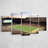 Texas Longhorns Stadium Canvas Prints Darrell K Royal Wall Art,Multi Panels,Sport Stadium Art Prints, Fan Gift