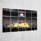 Texas Longhorns Stadium Canvas Prints Frank Erwin Center Wall Art,Multi Panels B,Sport Stadium Art Prints, Fan Gift