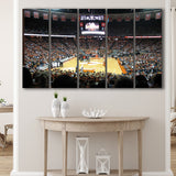 Texas Longhorns Stadium Canvas Prints Frank Erwin Center Wall Art,Multi Panels B,Sport Stadium Art Prints, Fan Gift