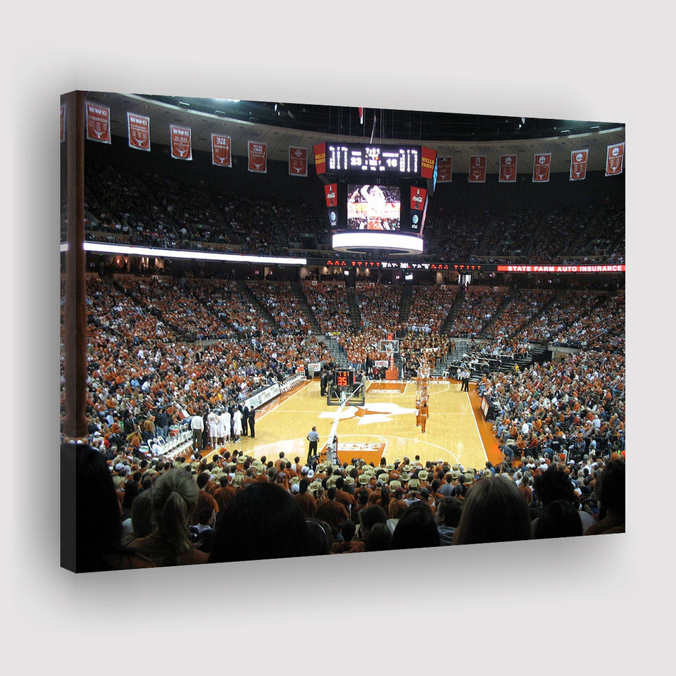 Texas Longhorns Stadium Canvas Prints Frank Erwin Center Wall Art,Sport Stadium Art Prints, Fan Gift, Wall Decor