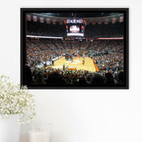 Texas Longhorns Stadium Framed Canvas Prints Frank Erwin Center Wall Art,Sport Stadium Art Prints, Fan Gift