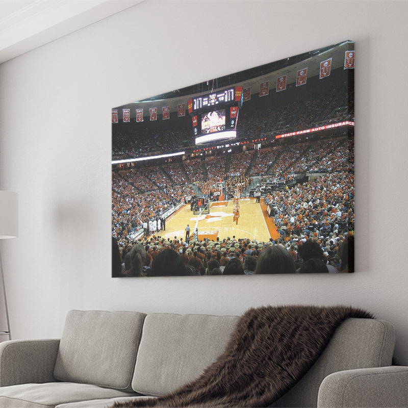 Texas Longhorns Stadium Canvas Prints Frank Erwin Center Wall Art,Sport Stadium Art Prints, Fan Gift, Wall Decor